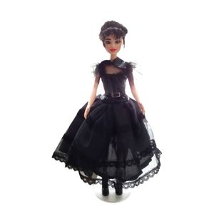 OOAK Barbie doll, Wednesday Addams inspired.